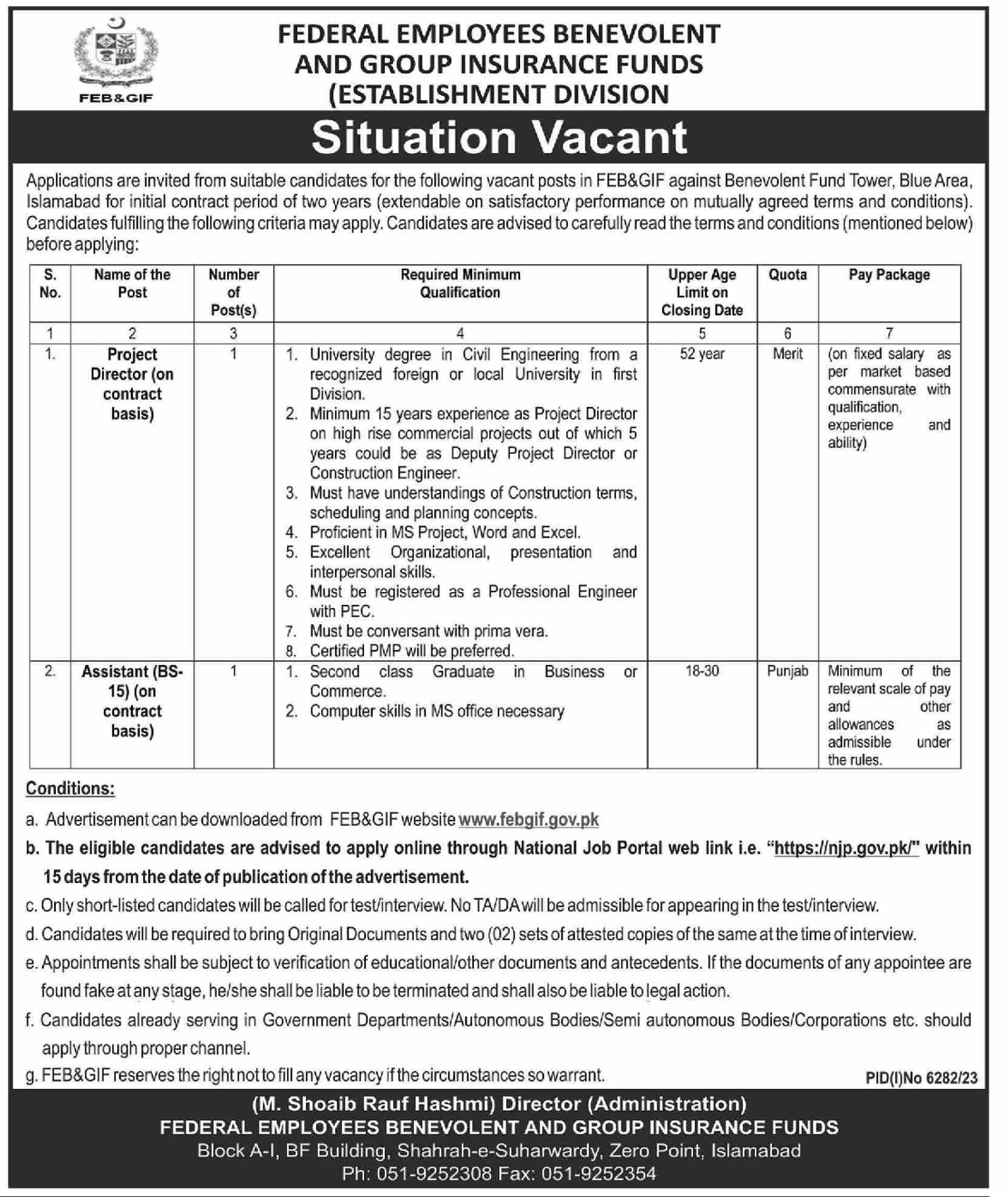 Federal Employees Benevolent Insurance Funds Jobs 2024